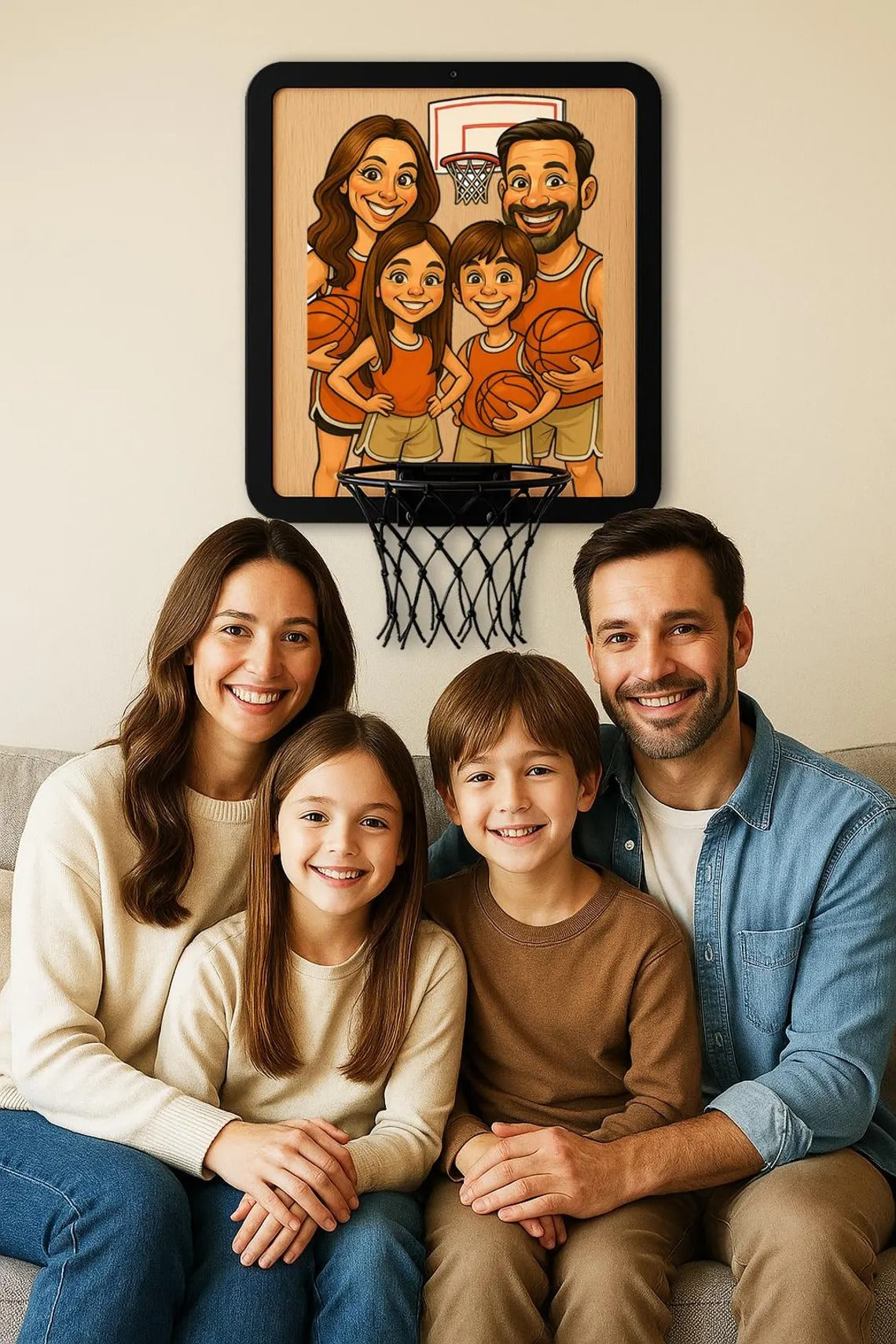 Personalized Basketball Hoop Wall Art,Custom Photo Gift
