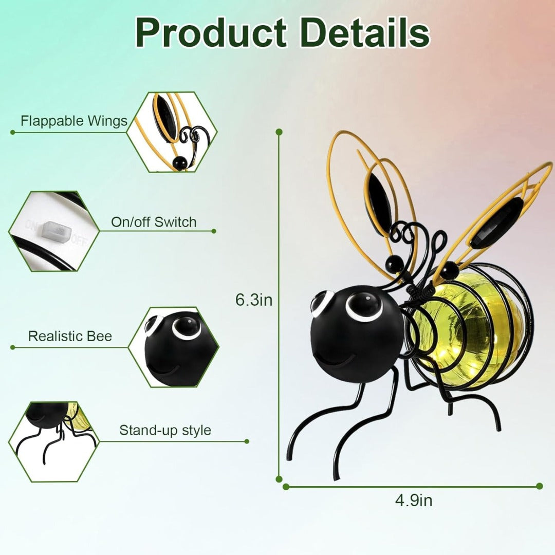 ✨ Create magic in the garden ! 🐝☀️🐝Hanging solar light for outdoor use -
