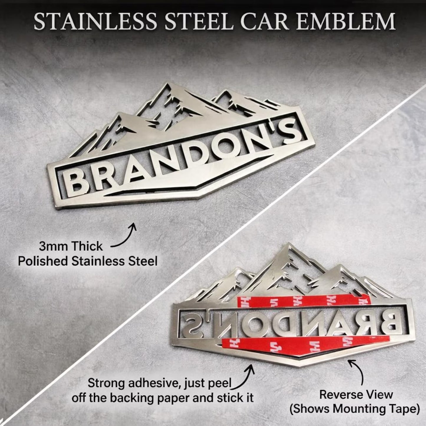 Custom Outdoor Adventure Auto Badge