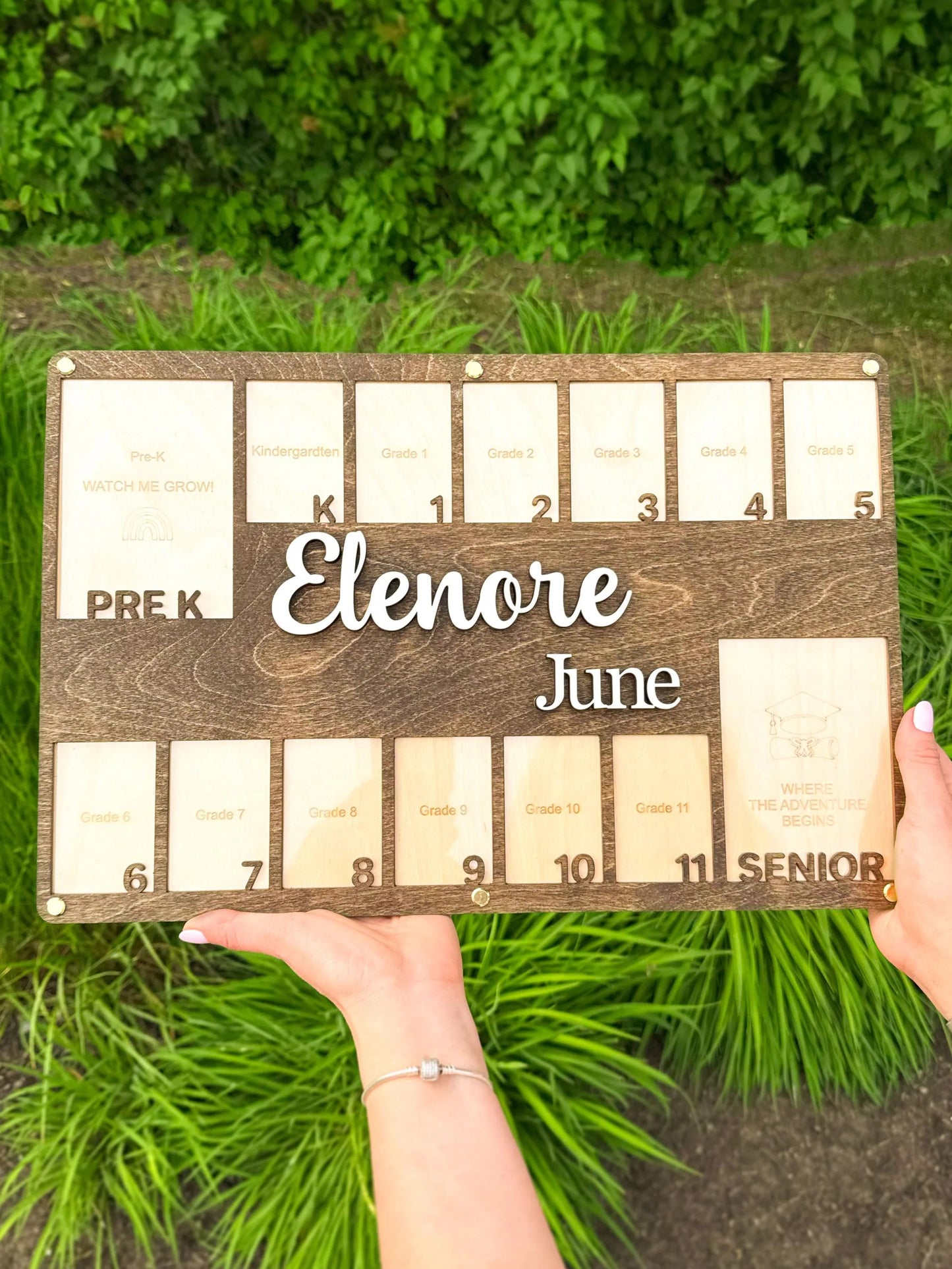 School Year Photo Frame K12 Picture Display Graduation Memory Board