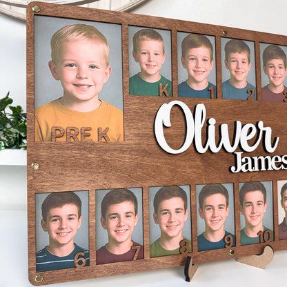 School Year Photo Frame K12 Picture Display Graduation Memory Board