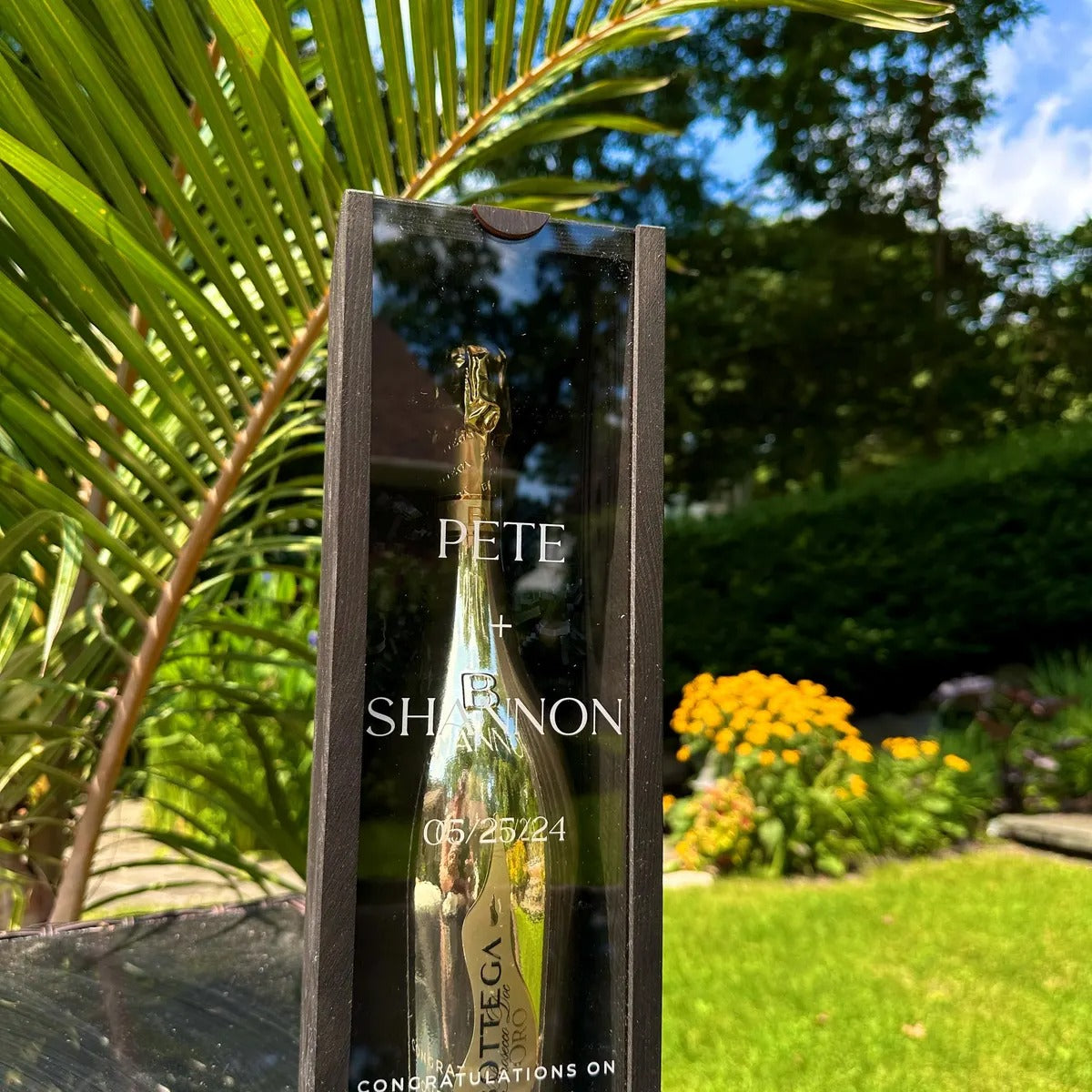Wedding Couple Gift, Personalized Wine Bottle Box