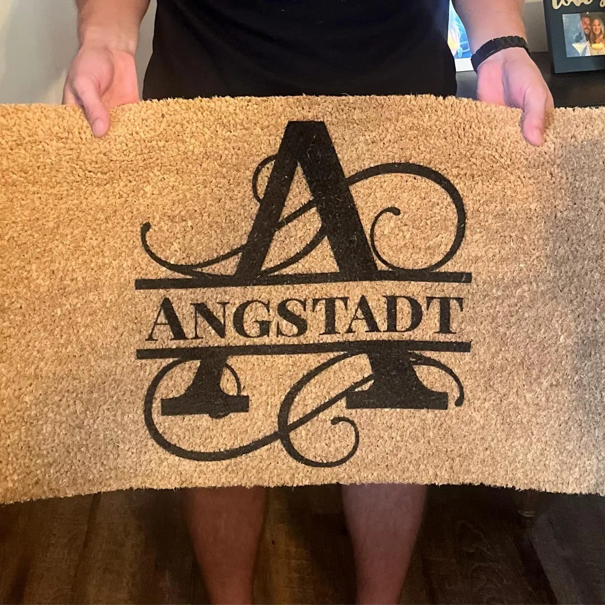 Custom Monogram Welcome Mat for Front Door
