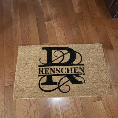Custom Monogram Welcome Mat for Front Door