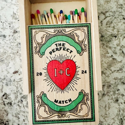 Personalised Couples Large Matchbox