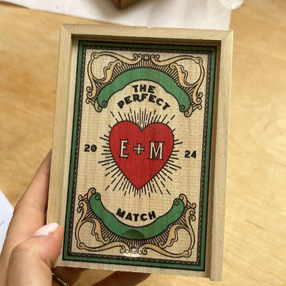 Personalised Couples Large Matchbox