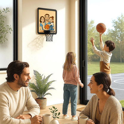 Personalized Basketball Hoop Wall Art,Custom Photo Gift