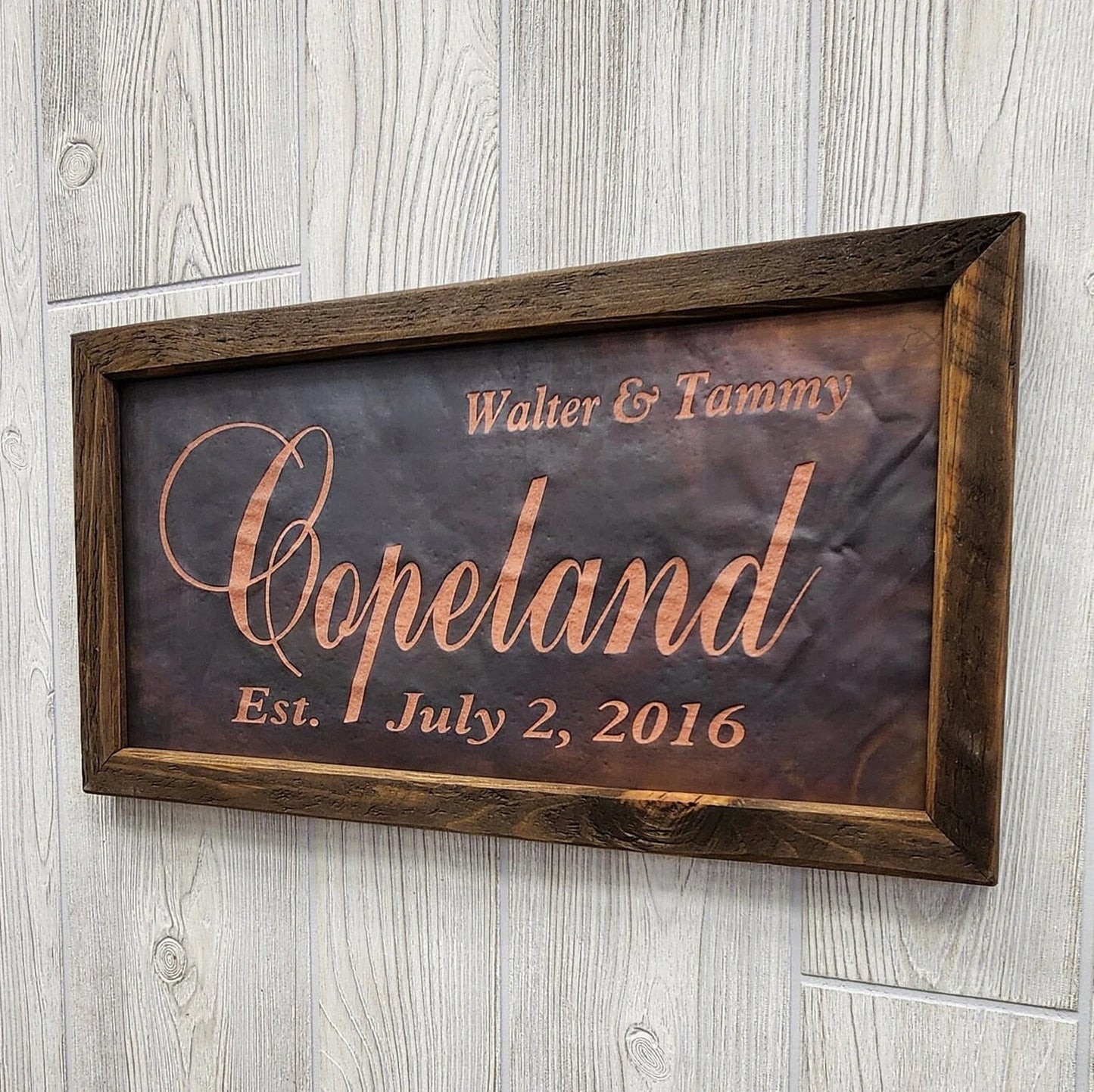 Personalized Vintage-Style Plaques: Wedding Anniversary Gifts