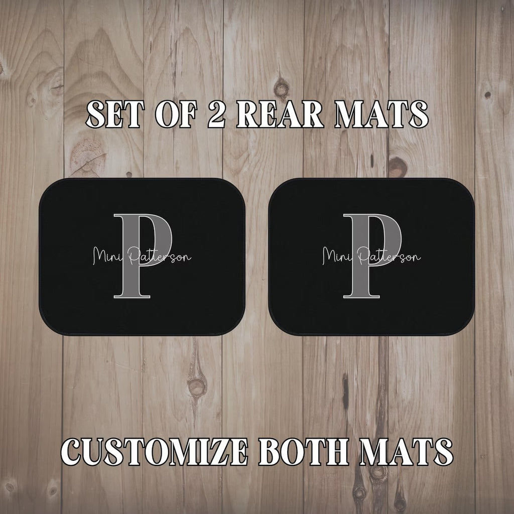 Custom Car Mats | Mr. and Mrs. Personalized Floor Mat Set