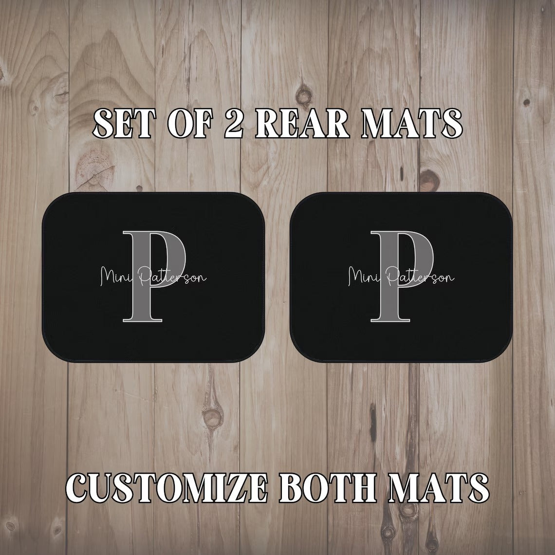 Custom Car Mats | Mr. and Mrs. Personalized Floor Mat Set