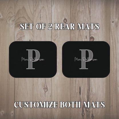 Custom Car Mats | Mr. and Mrs. Personalized Floor Mat Set