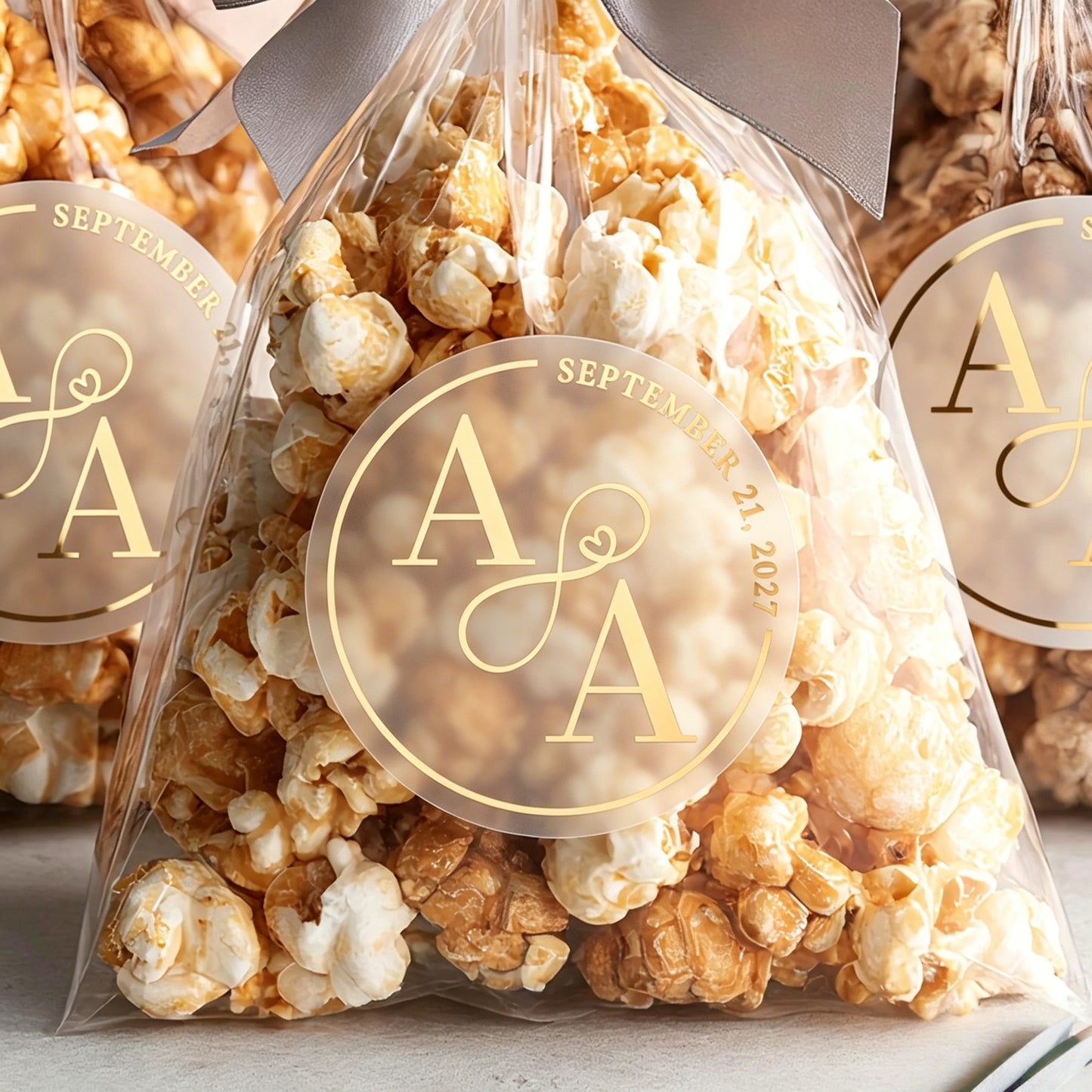 Personalized Monogram Envelope Seals with Initials for Wedding Favors