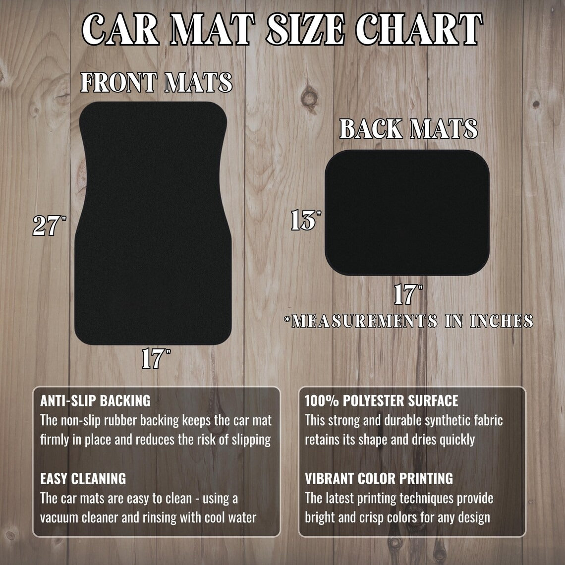 Custom Car Mats | Mr. and Mrs. Personalized Floor Mat Set