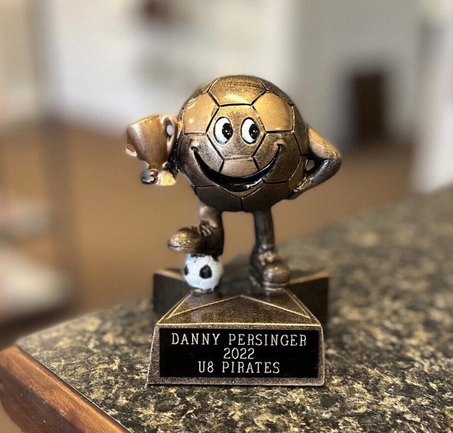 Personalized Soccer Trophy, Custom Award