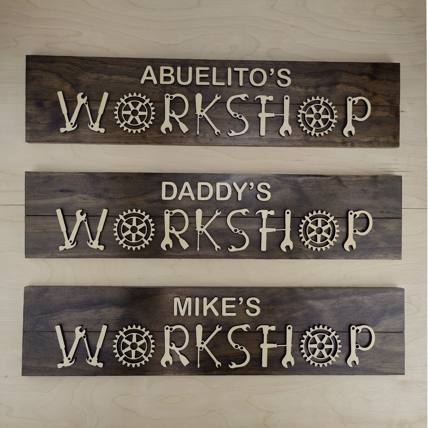 Personalized Workshop Sign, Garage Sign