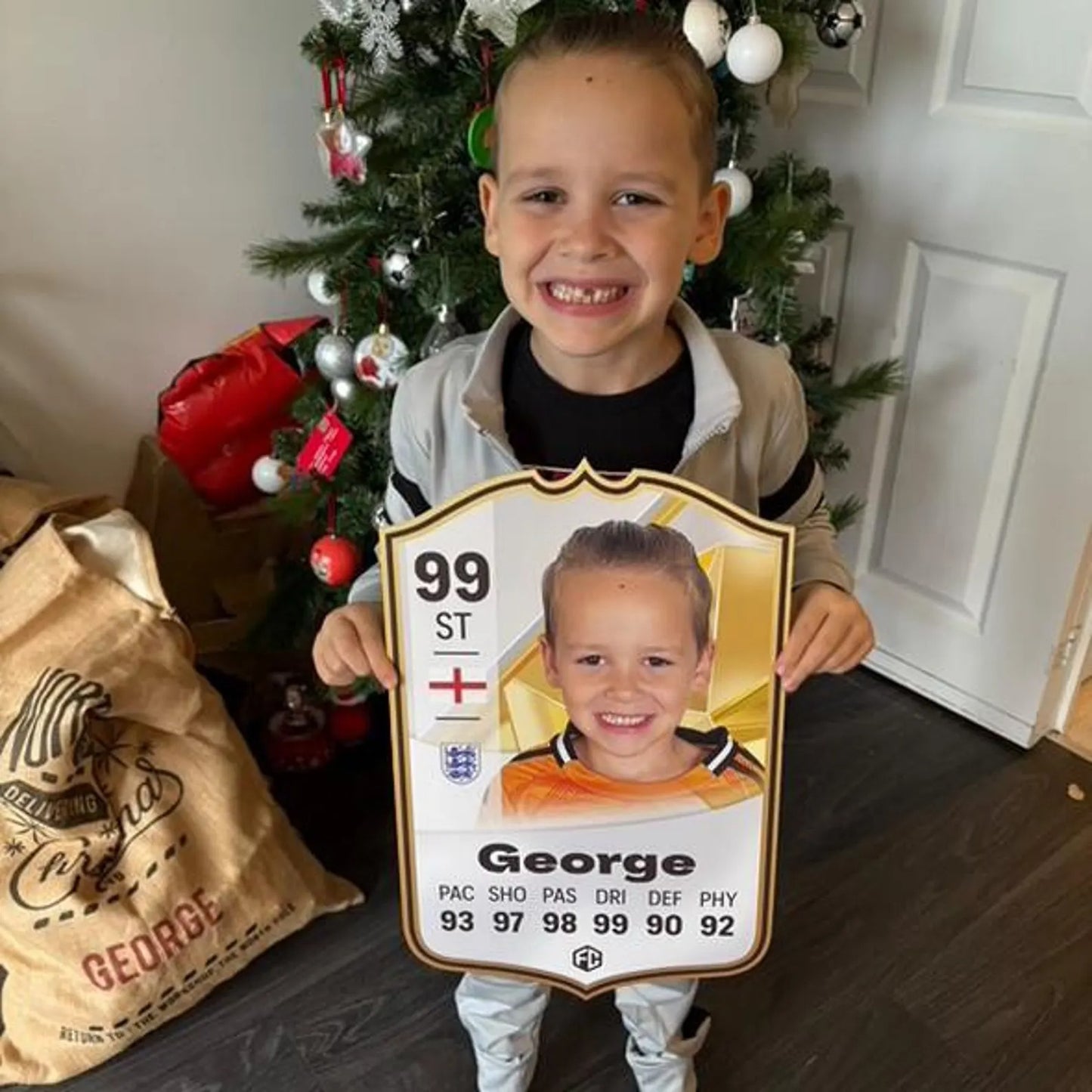 Personalised Football Card Gift