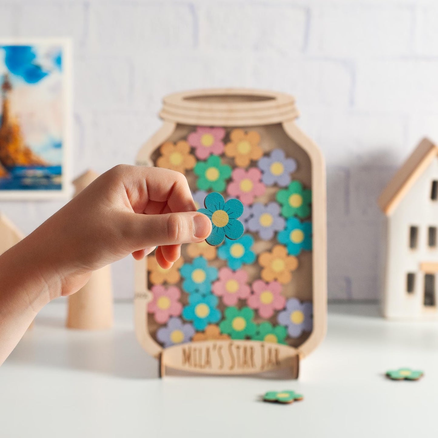 Reward Jar with Custom Kids Name
