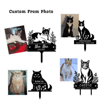 Personalized Cat Grave Marker