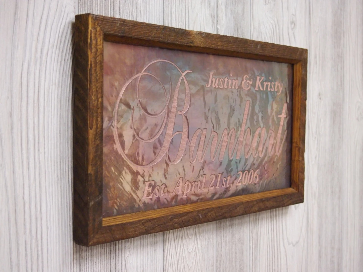 Personalized Vintage-Style Plaques: Wedding Anniversary Gifts