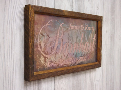 Personalized Vintage-Style Plaques: Wedding Anniversary Gifts