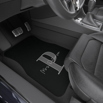 Custom Car Mats | Mr. and Mrs. Personalized Floor Mat Set
