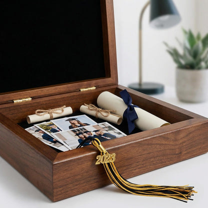 Graduation Memory Box, Personalized Gift for High School, College, or University Graduate
