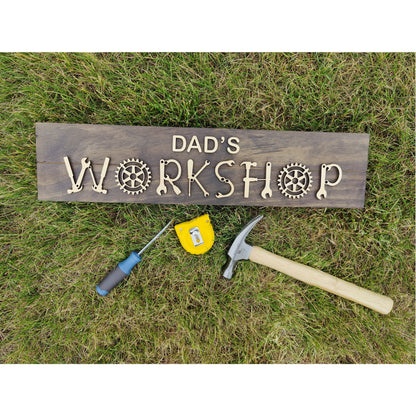 Personalized Workshop Sign, Garage Sign
