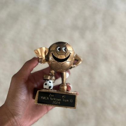 Personalized Soccer Trophy, Custom Award