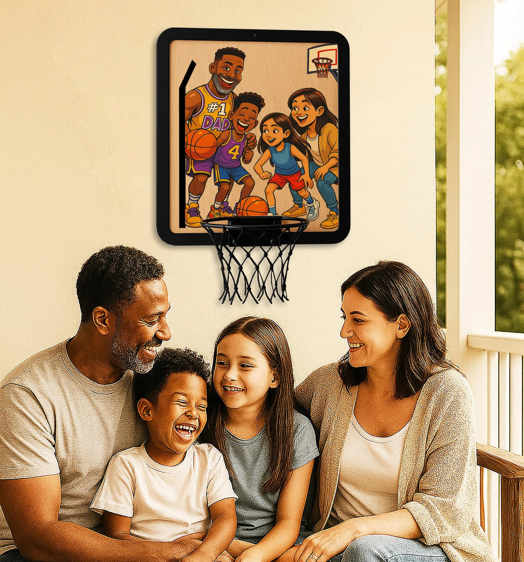 Personalized Basketball Hoop Wall Art,Custom Photo Gift