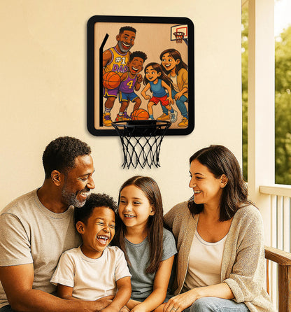 Personalized Basketball Hoop Wall Art,Custom Photo Gift