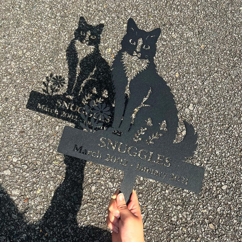 Personalized Cat Grave Marker