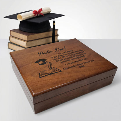 Graduation Memory Box, Personalized Gift for High School, College, or University Graduate