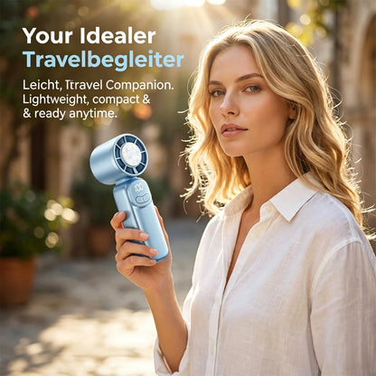 Mini handheld fan with long-lasting battery life