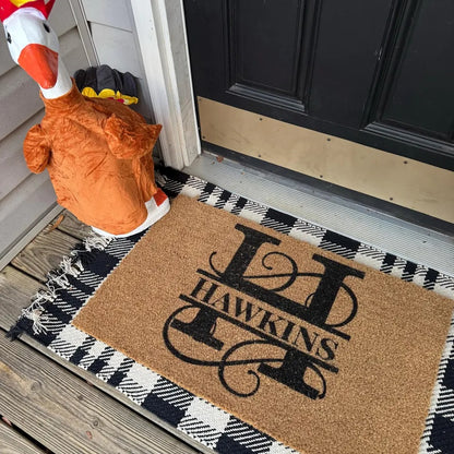 Custom Monogram Welcome Mat for Front Door
