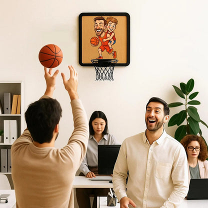 Personalized Basketball Hoop Wall Art,Custom Photo Gift