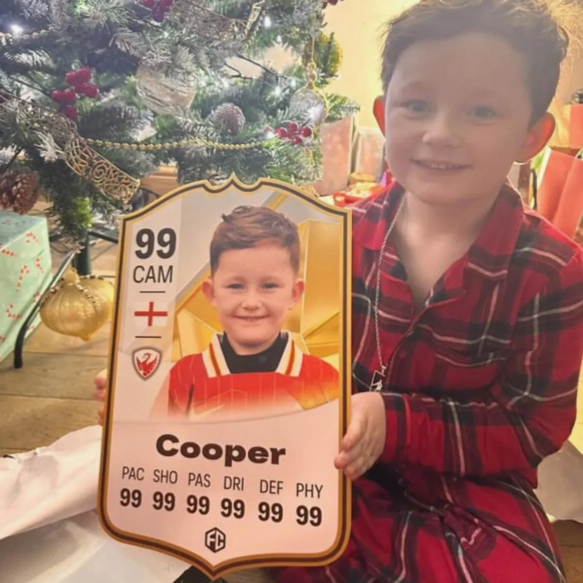 Personalised Football Card Gift