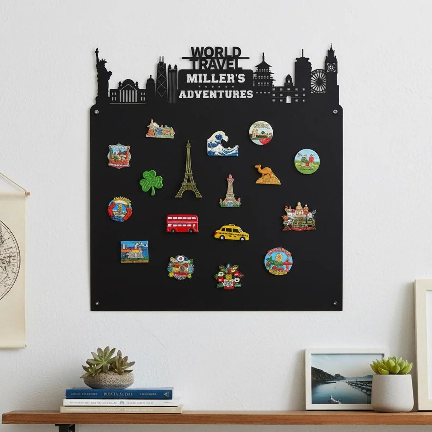 Custom World Travel Display Board