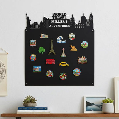 Custom World Travel Display Board