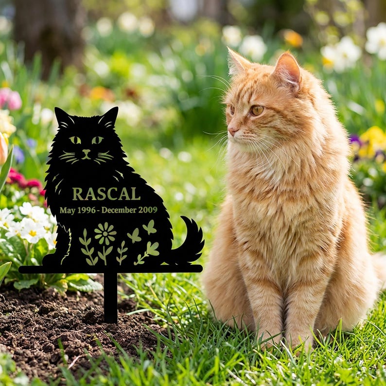 Personalized Cat Grave Marker