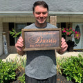 Personalized Vintage-Style Plaques: Wedding Anniversary Gifts