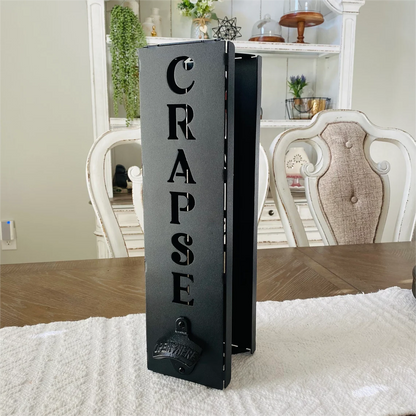 Custom Can Cooler Holder with Bottle Opener