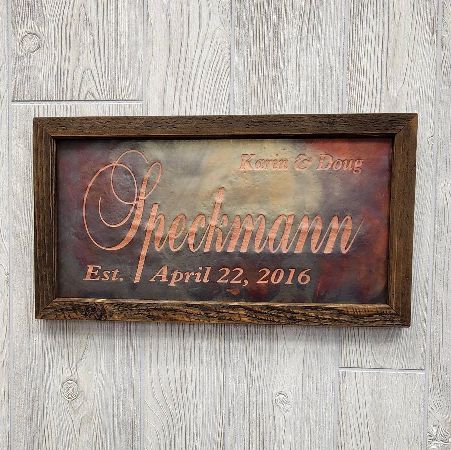Personalized Vintage-Style Plaques: Wedding Anniversary Gifts