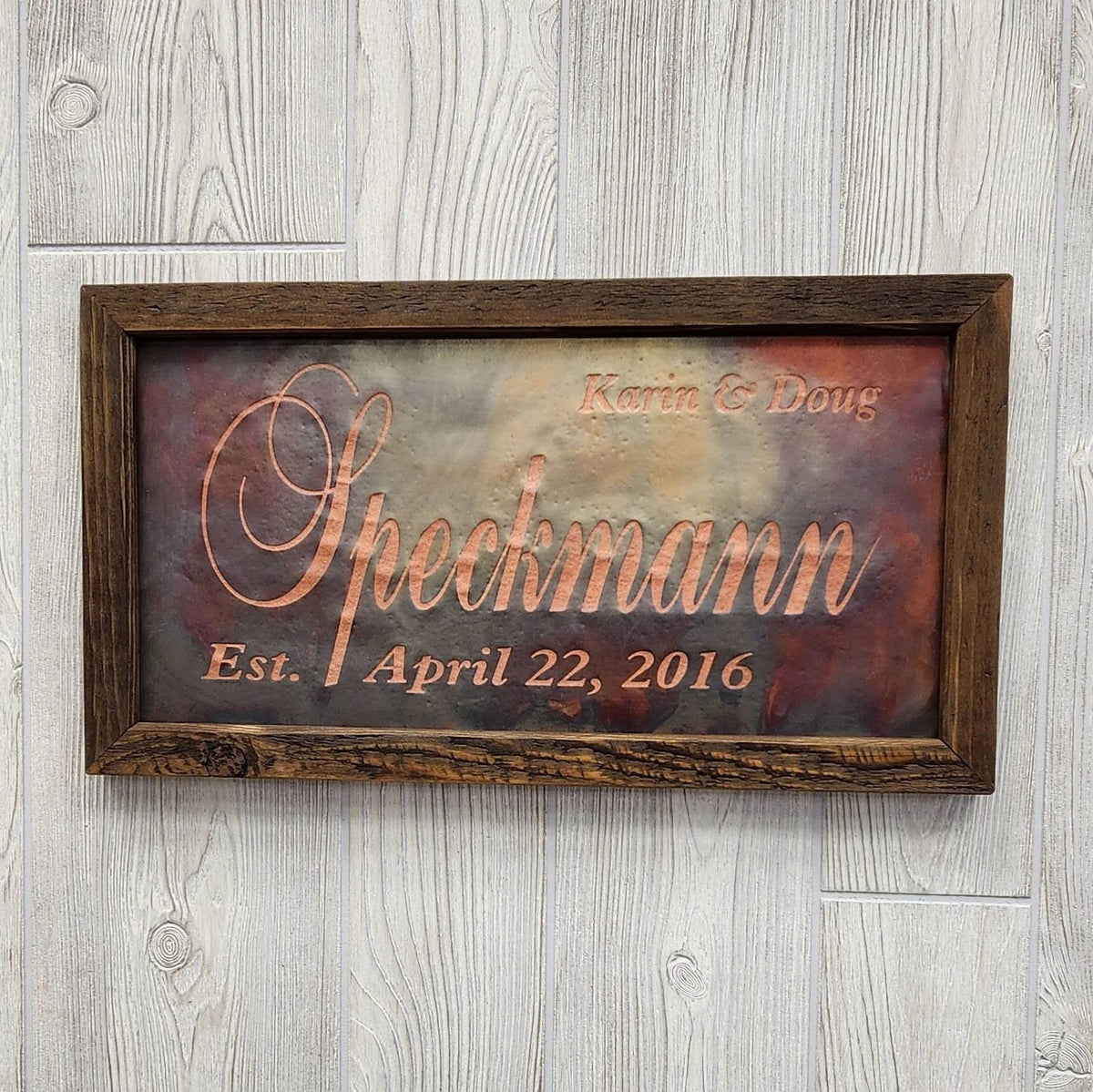 Personalized Vintage-Style Plaques: Wedding Anniversary Gifts