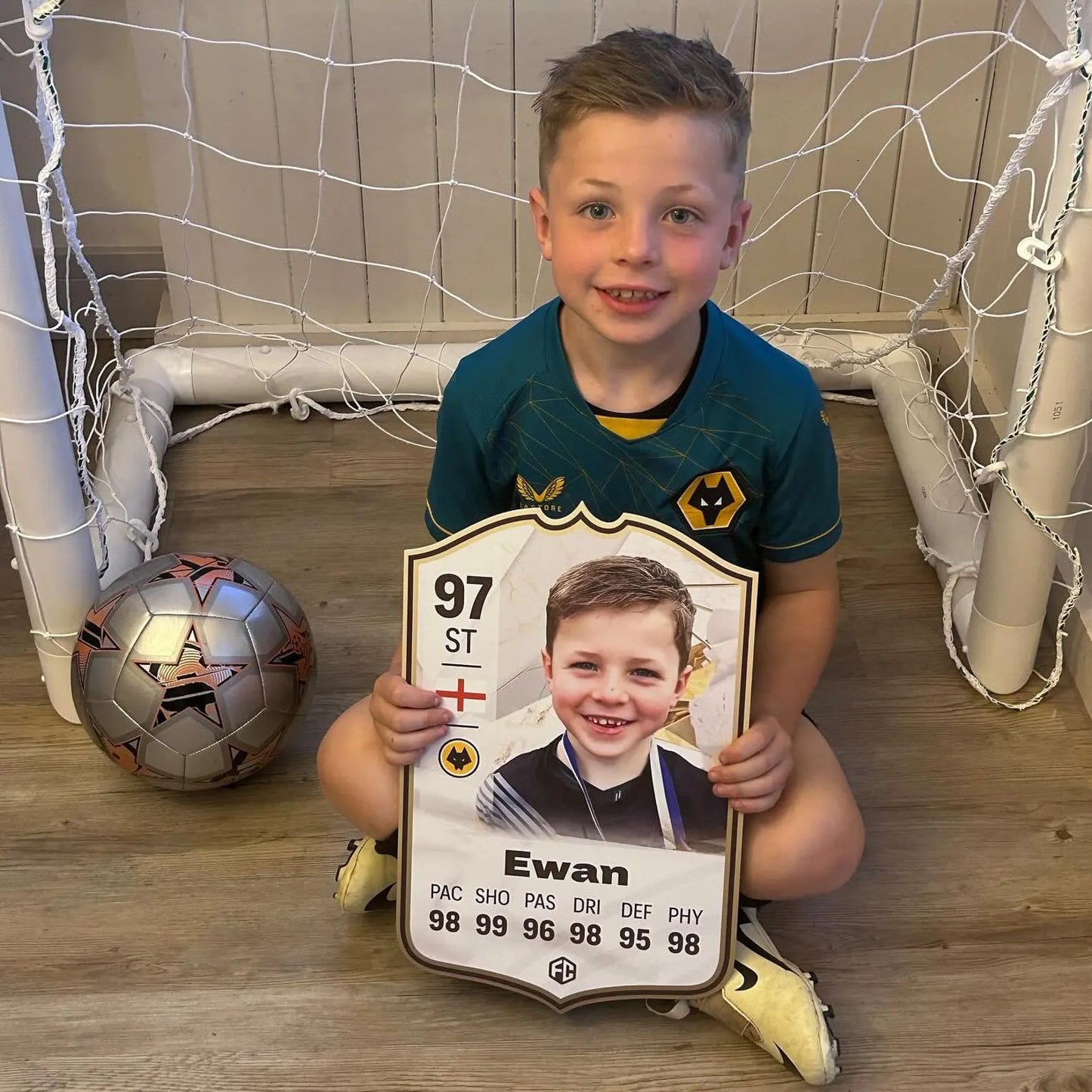Personalised Football Card Gift