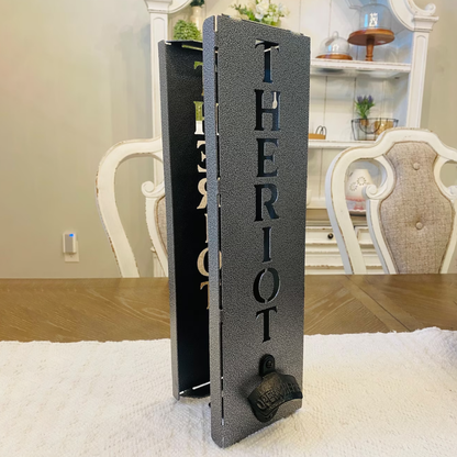 Custom Can Cooler Holder with Bottle Opener