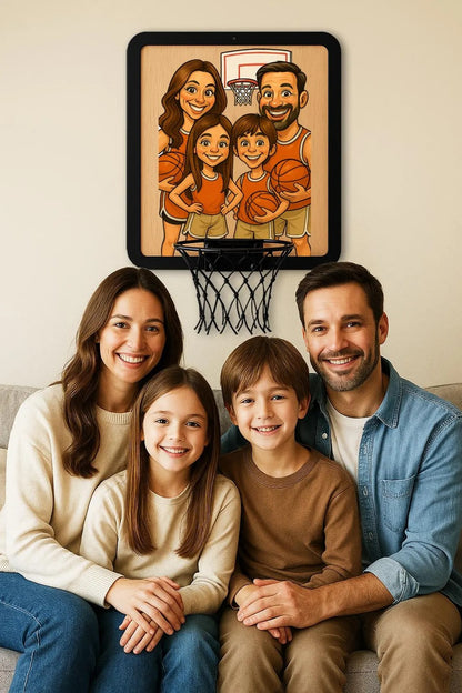 Personalized Basketball Hoop Wall Art,Custom Photo Gift