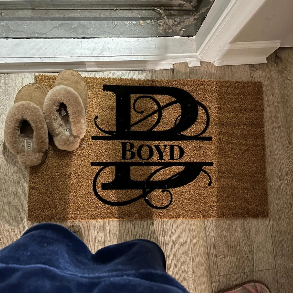Custom Monogram Welcome Mat for Front Door