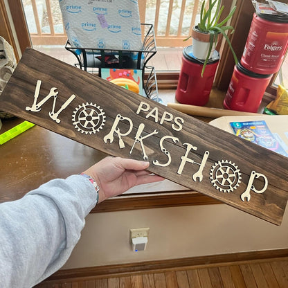 Personalized Workshop Sign, Garage Sign