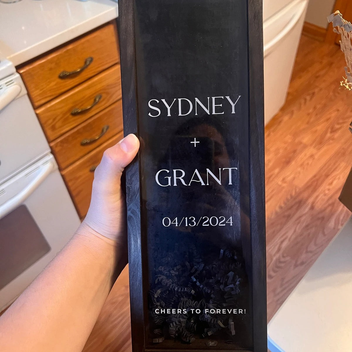 Wedding Couple Gift, Personalized Wine Bottle Box