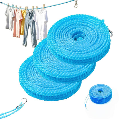 Portable Fence-Style Windproof Clothesline, Adjustable Hanging Rope for Clothes Drying